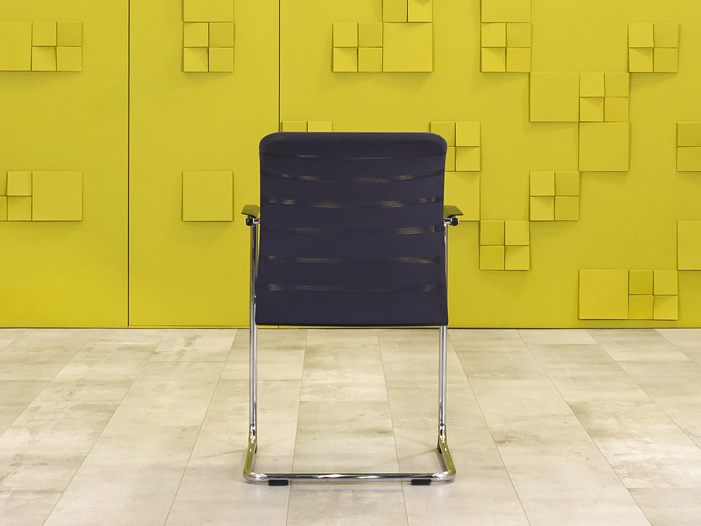 Конференц кресло для переговорной на полозьях ZUCO Ткань Серый Швейцария_КДТС-260224