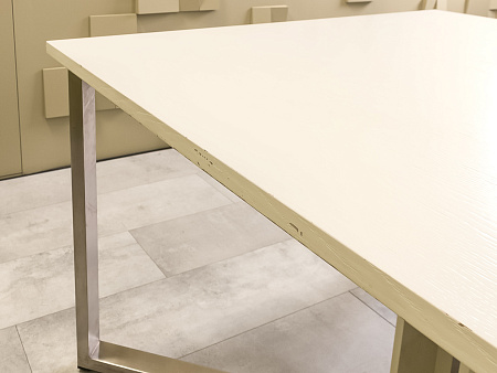 Офисный стол для переговоров LAS 2800x1180x750 ЛДСП Белый Италия_СГПБ-270424