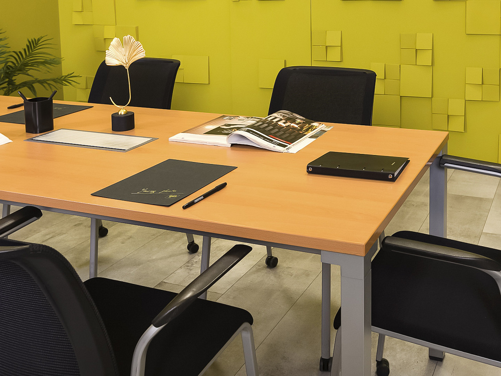 Офисный стол для переговоров Steelcase ЛДСП Ольха Франция  СГПЛ2-04026