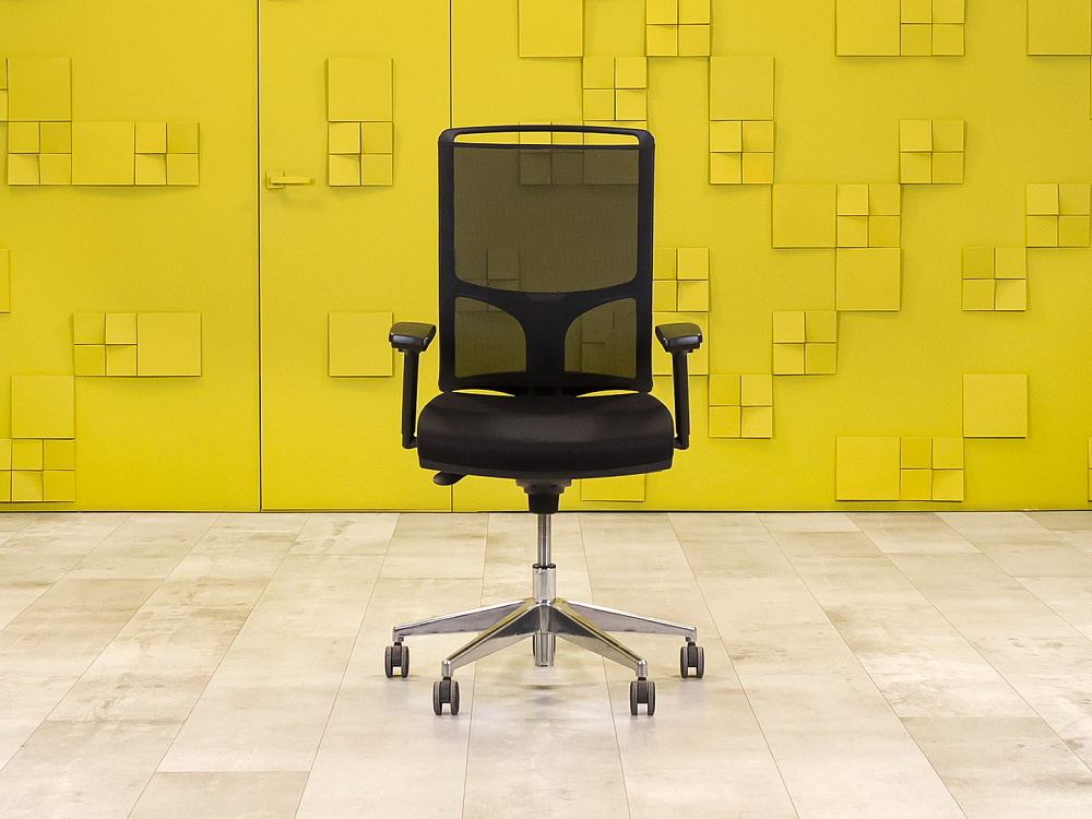 Офисное кресло для персонала на колесах NARBUTAS Ткань Чёрный Литва_КПТЧ7-290923