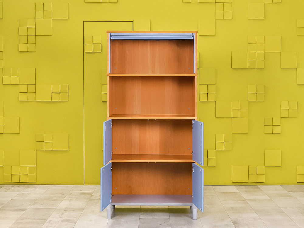 Шкаф для документов офисный IKEA ЛДСП Синий Швеция  ШДКН4-20025