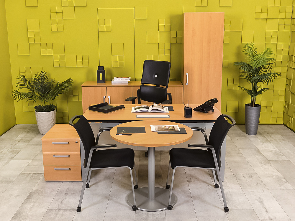 Кабинет руководителя  Steelcase ЛДСП Ольха Франция  КРЛ1-04026