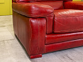 Диван и 2 кресла TS SALOTTI 1600x900 Кожа Красный Италия_ДНККК-241123
