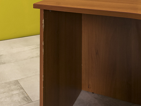 Офисный стол угловой  ЛДСП Орех  СПУХ-01125