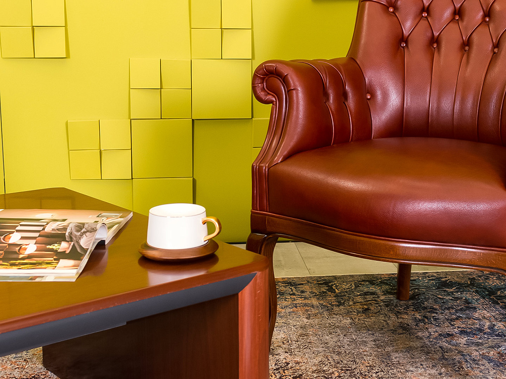 Комплект мягких кресел Executive base MASCHERONI Кожа Коричневый Италия_КНККК-110823