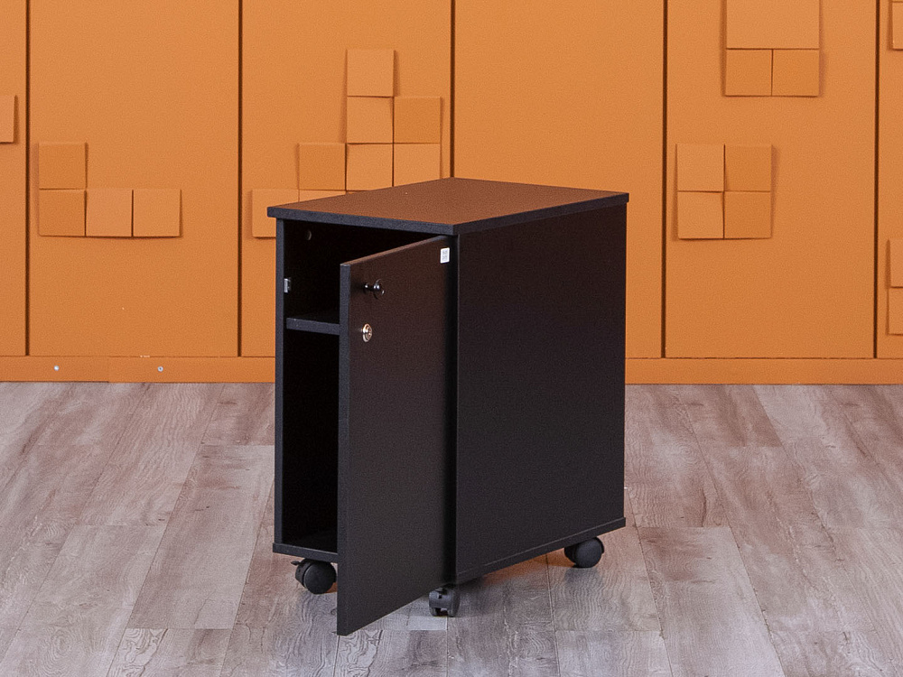 Офисная тумба выкатная  350х500х610 ЛДСП Черная   (ТВ1ДЧ-21075)