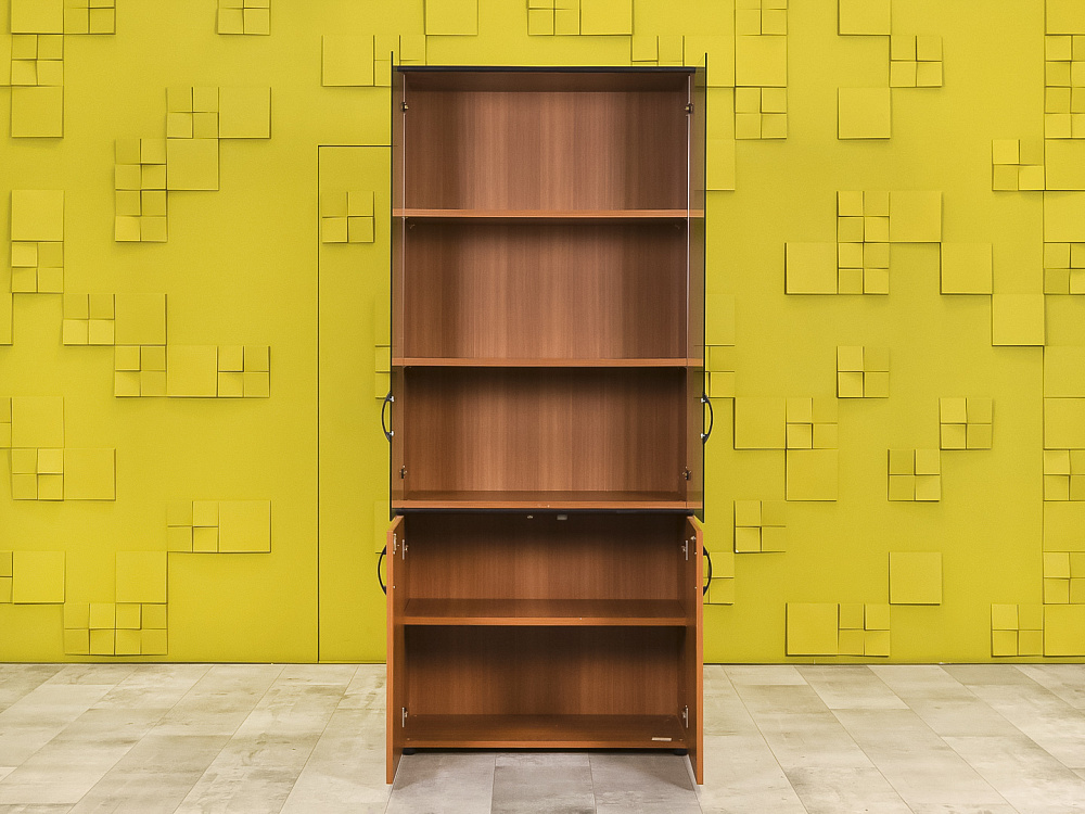 Шкаф для документов офисный ЛДСП Орех  ШДКХ-10046