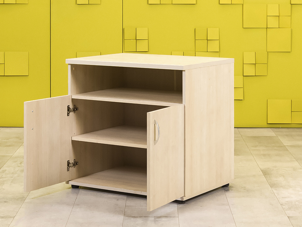 Офисная тумба для оргтехники  ЛДСП Клен  ТО2ДВ-26036