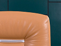 Офисное кресло руководителя на колесах DONATI Кожа Бежевый Италия_КРКБ-220423