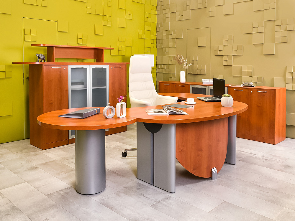 Кабинет руководителя Bosse Luxe Камбио ЛДСП Ольха Россия_КРЛ-291124