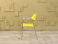 Конференц кресло для переговорной на ножках AMAT-3 Пластик Жёлтый Испания_КНПЖ-060823