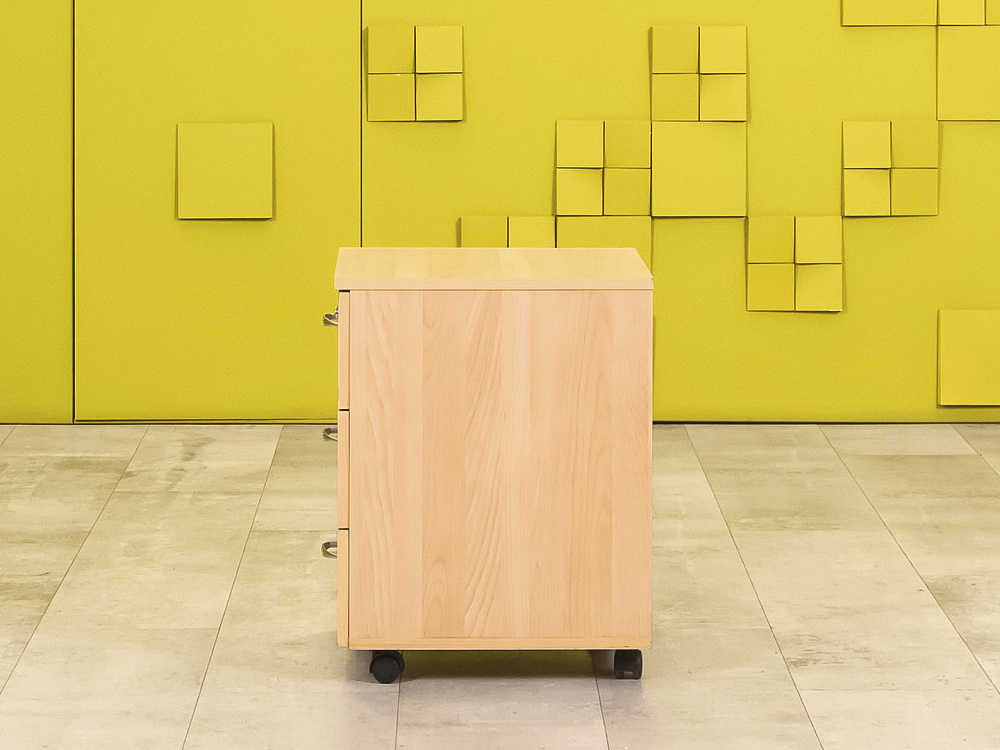 Офисная тумба выкатная ЛДСП Бук  ТВ3ЯВ-30036