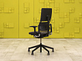 Офисное кресло руководителя на колесах Please 2 Ergonomik Steelcase Кожа Серый Франция  КРКС-03035