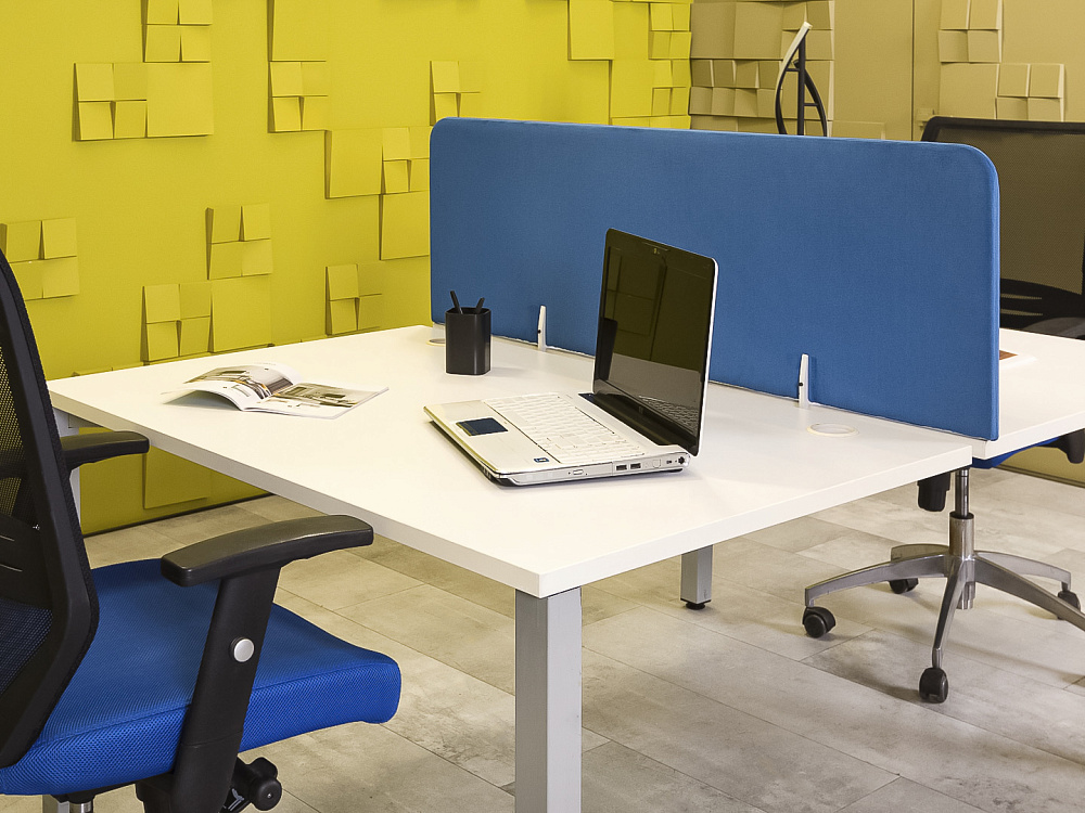 Комплект офисной мебели стол с тумбой  ЛДСП Белый  ГКБ-26115