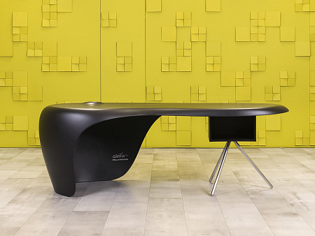 Стол для руководителя UNO DellaRovere 2200x1050 Пластик Чёрный Импорт