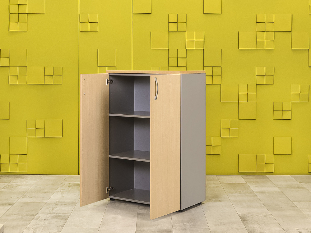 Шкаф для документов офисный ЛДСП Зебрано  ШД2ДЗ-31016