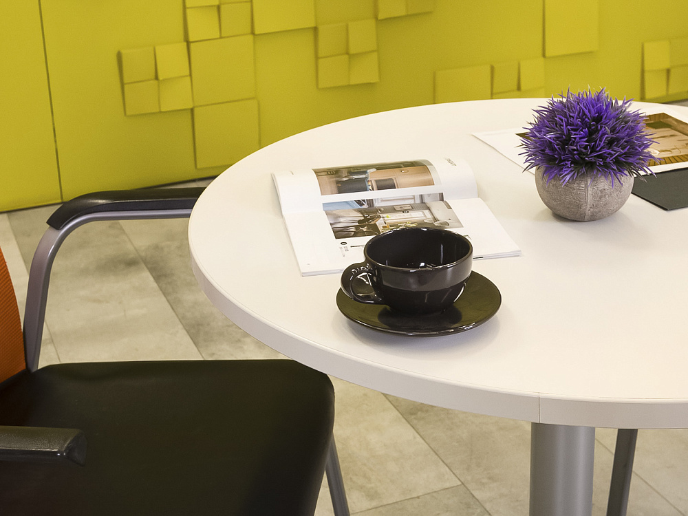 Обеденный стол Steelcase ЛДСП Белый Франция  СГОБ-04026