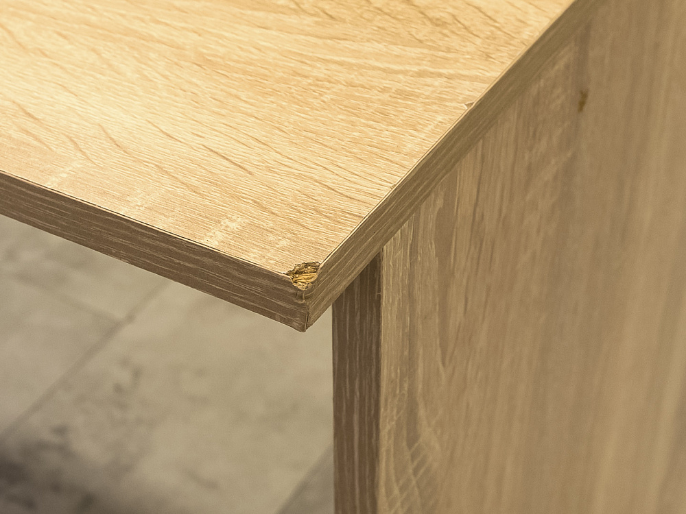 Офисный стол прямой ЛДСП Зебрано  СППЗ5-30036