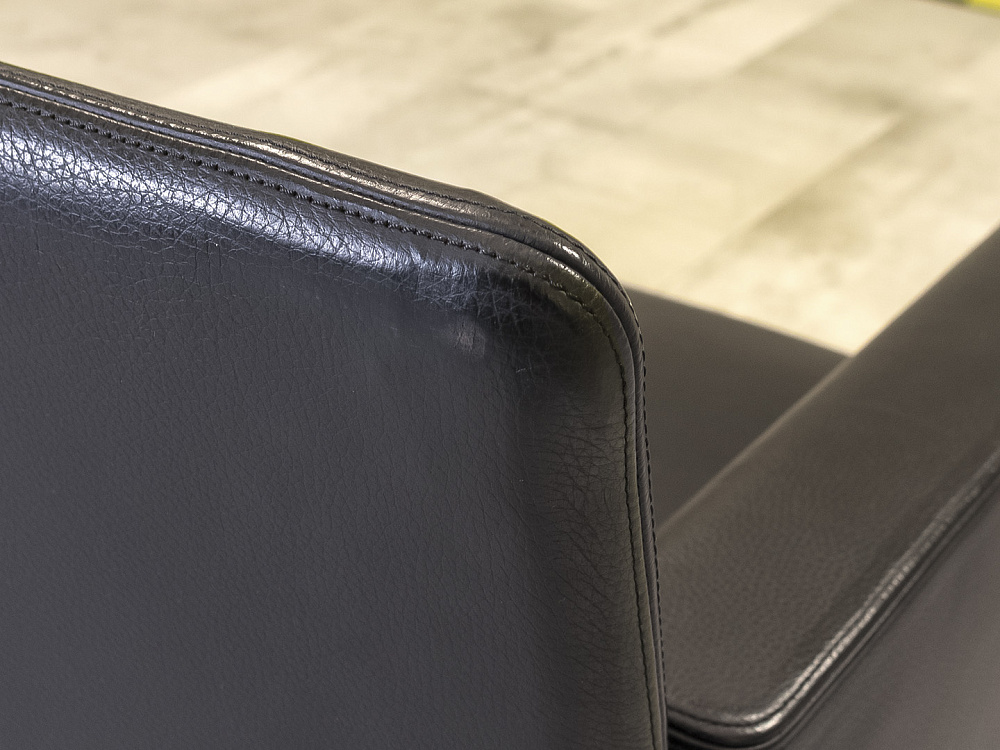 Комплект мягкой мебели WALTER KNOLL 1300x690 Кожа Чёрный Германия_ДНКЧК-190124