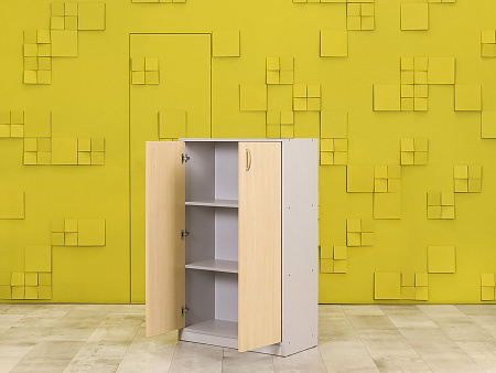 Шкаф для документов офисный  ЛДСП Клен Россия  ШД2ДВ-17125