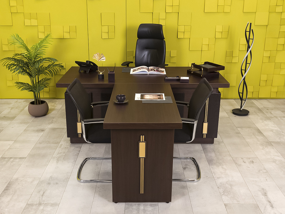 Стол для руководителя  ЛДСП Венге  СРУЕ-29016