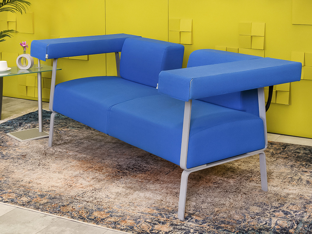 Офисный диван BENE 1750x790 Ткань Синий Австрия_ДНТН-180723