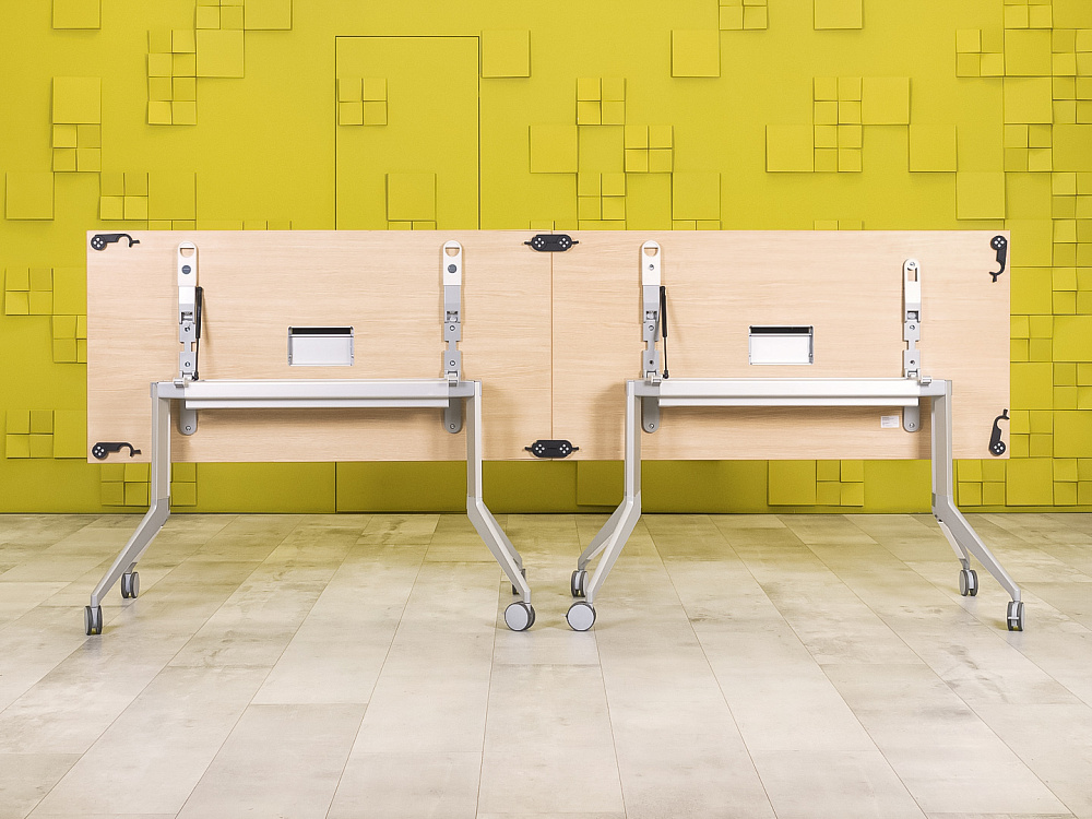 Офисный стол прямой HAWORTH ЛДСП Зебрано Германия  СППЗ-29105