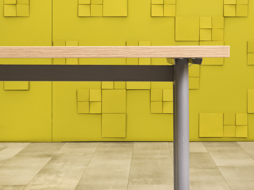 Офисный стол прямой ЛДСП Зебрано  СППЗ-17046