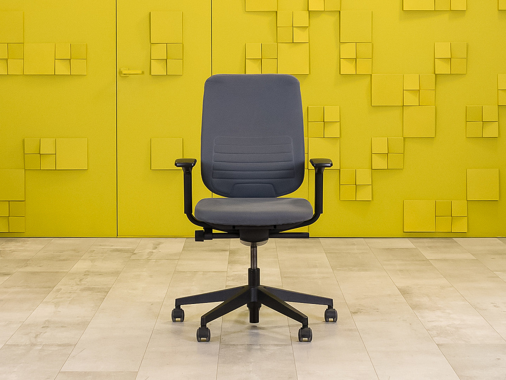 Офисное кресло для персонала на колесах Steelcase Ткань Серый Франция_КПТС-010224