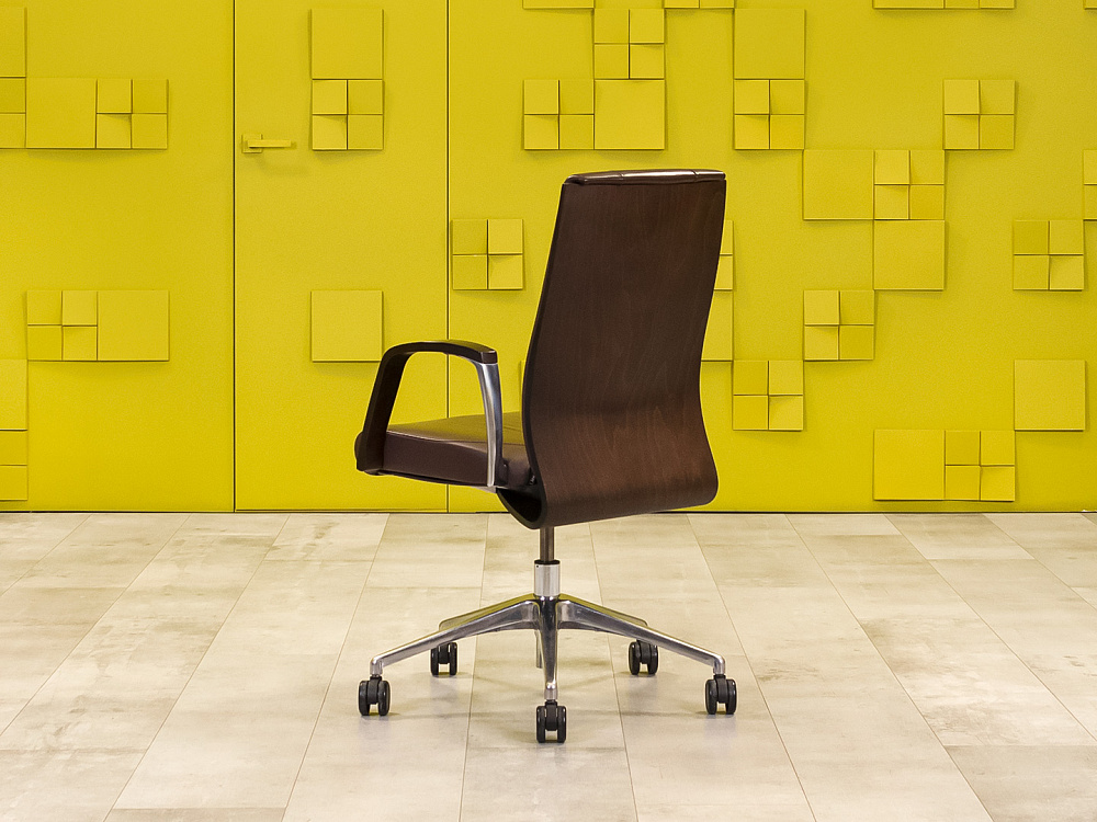 Офисное кресло руководителя на колесах Verona Arte's Кожа Коричневый Италия_КРКК1-231224