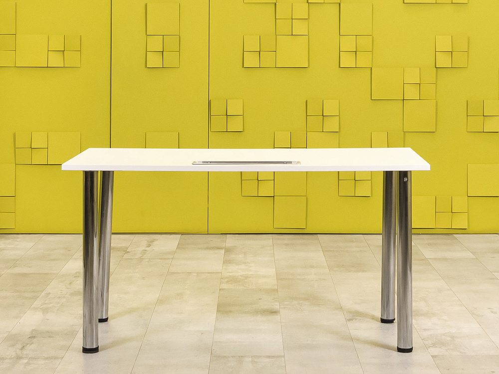 Офисный стол прямой ЛДСП Белый  СППБ1-03046