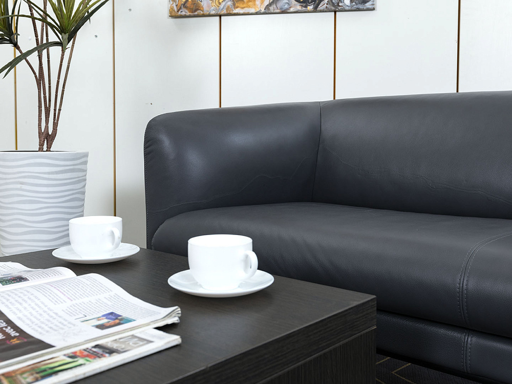 Офисный диван Liro Кожа Серый Montana Ferro  (ДНКС-20114)