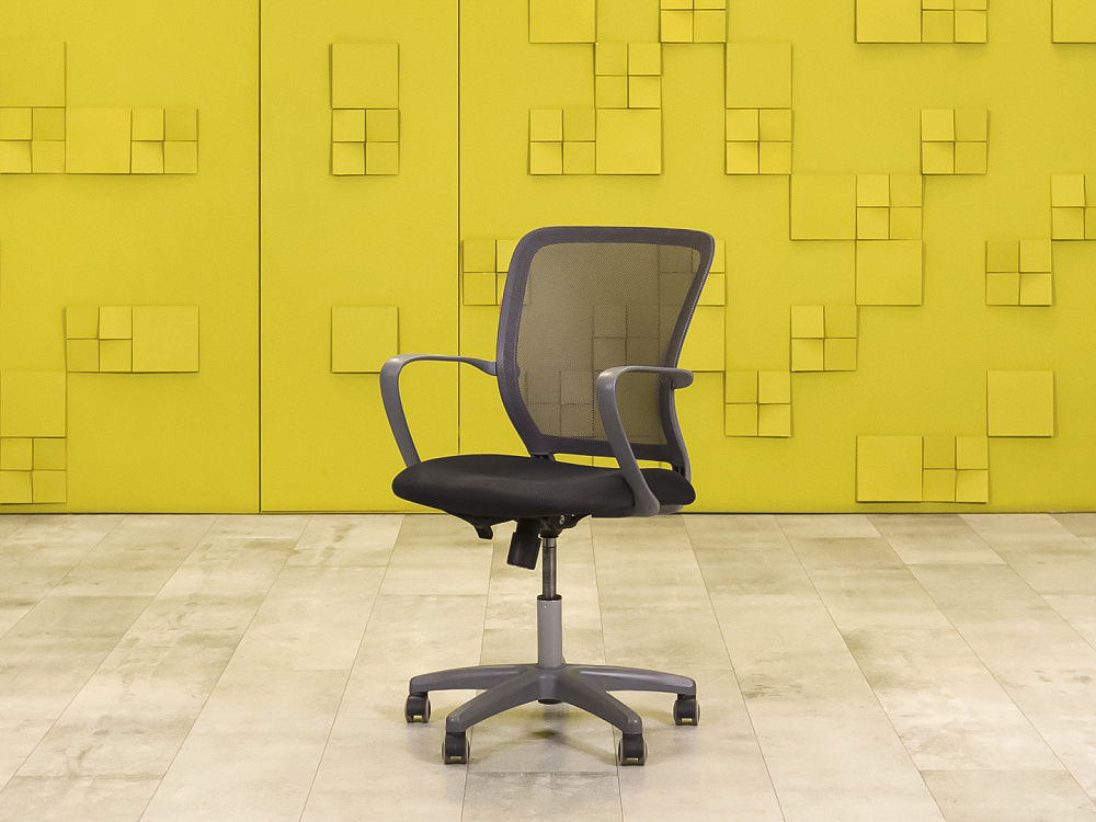 Офисное кресло для персонала на колесах CHAIRMAN Ткань Серый Россия  КПТС1-31016