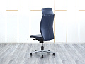 Офисное кресло руководителя   Кожа Синий   (КРКН-15044)