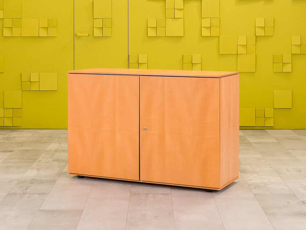 Офисная тумба для оргтехники BENE 1200x450x830 ЛДСП Ольха Распашные дверки Австрия_ТО2ДЛ3-050923