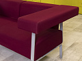 Офисный диван Coffice Linear BENE 1750x780 Ткань Красный Австрия_ДНТК-170423