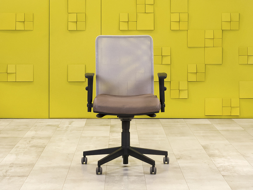 Офисное кресло для персонала на колесах FORSIT Ткань Серый Италия_КПТС1-250724