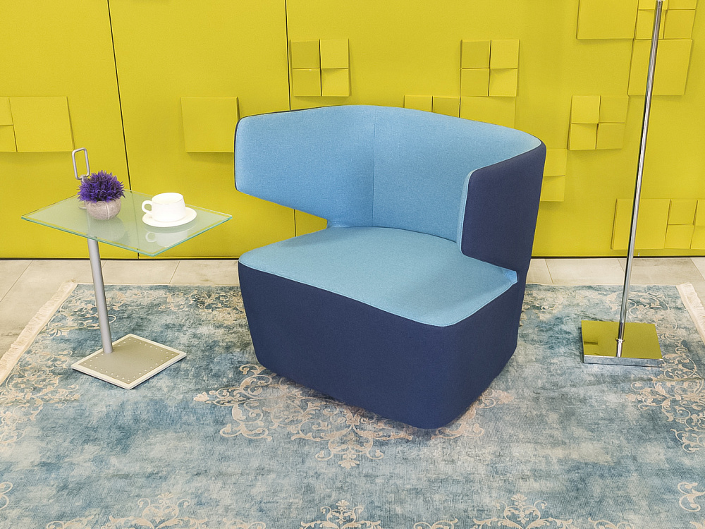 Мягкое кресло Club-k1 LD Seating Ткань Синий Чехия  КНТН2-26025
