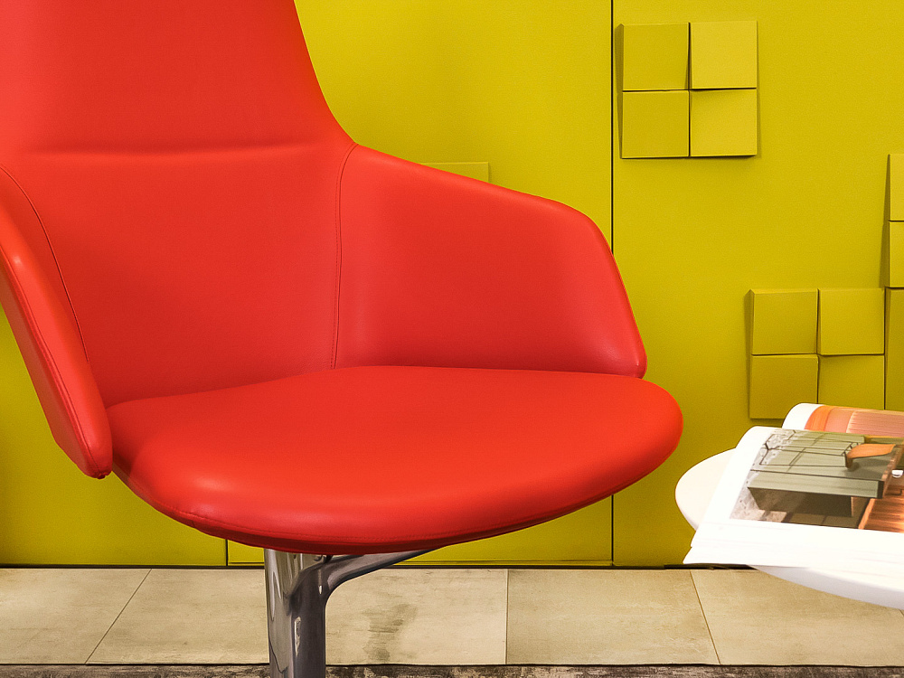 Мягкое кресло  ARPER Кожа Красный Италия  КНКК-31036