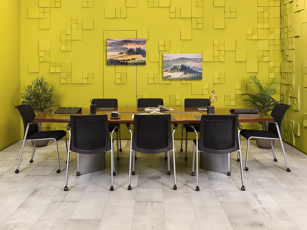 Офисный стол для переговоров ORA Шпон Вишня Италия  СГОШ-22016