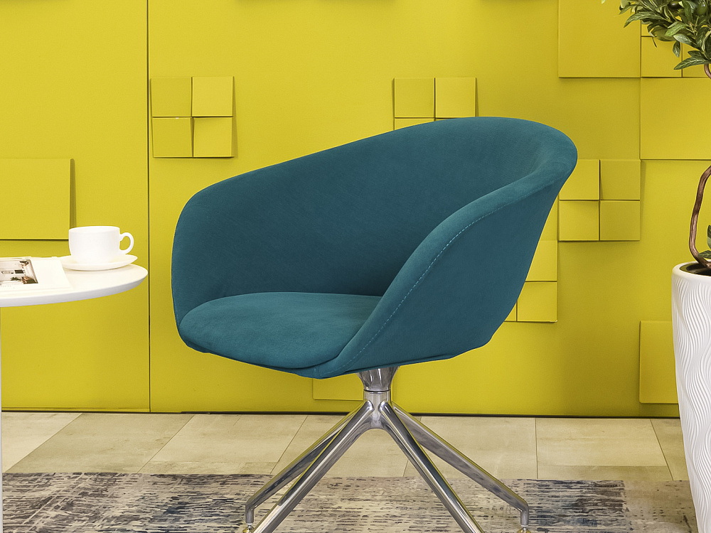 Мягкое кресло ARPER Ткань Синий Италия  КНТН1-30016