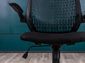 Офисное кресло для персонала на колесах Ткань Чёрный Россия_КПТЧ-110723