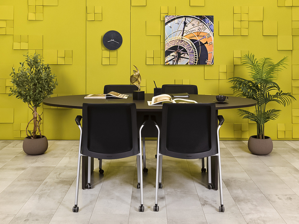 Офисный стол для переговоров ЛДСП Венге  СГОЕ-29016