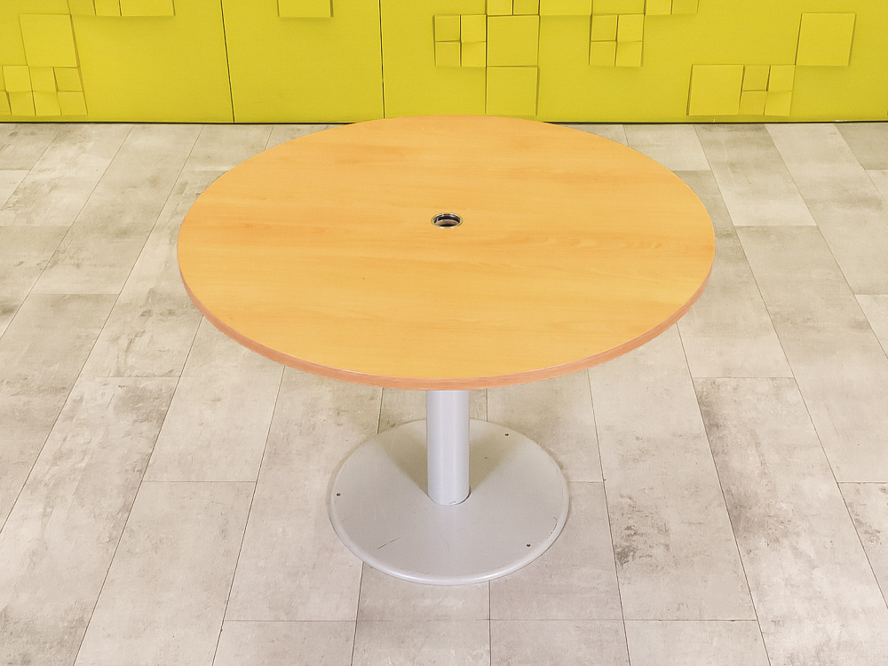 Офисный стол для переговоров HAWORTH 1100x1100x710 ЛДСП Ольха Германия_СГКЛ-240923