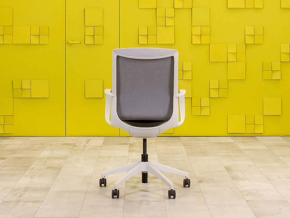 Офисное кресло для персонала на колесах MARICS W Profoffice Ткань Серый Италия_КПТС-300524