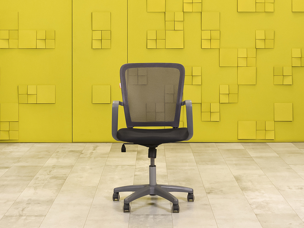 Офисное кресло для персонала на колесах CHAIRMAN Ткань Серый Россия  КПТС1-31016