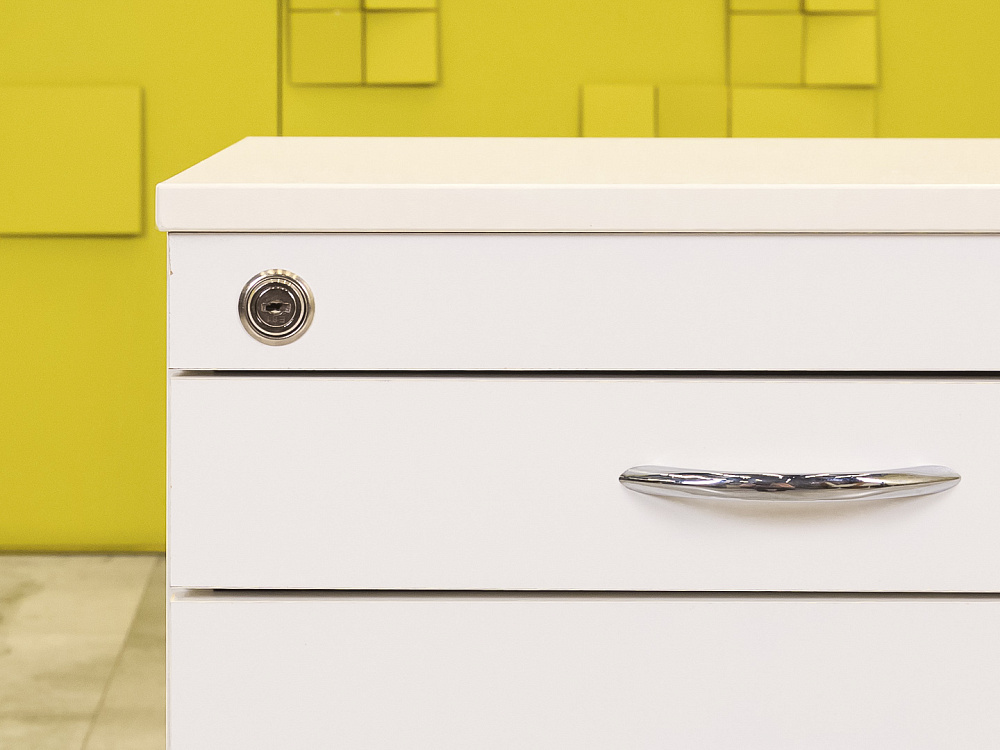 Офисная тумба выкатная  ЛДСП Белый Россия  ТВ4ЯБ-26026