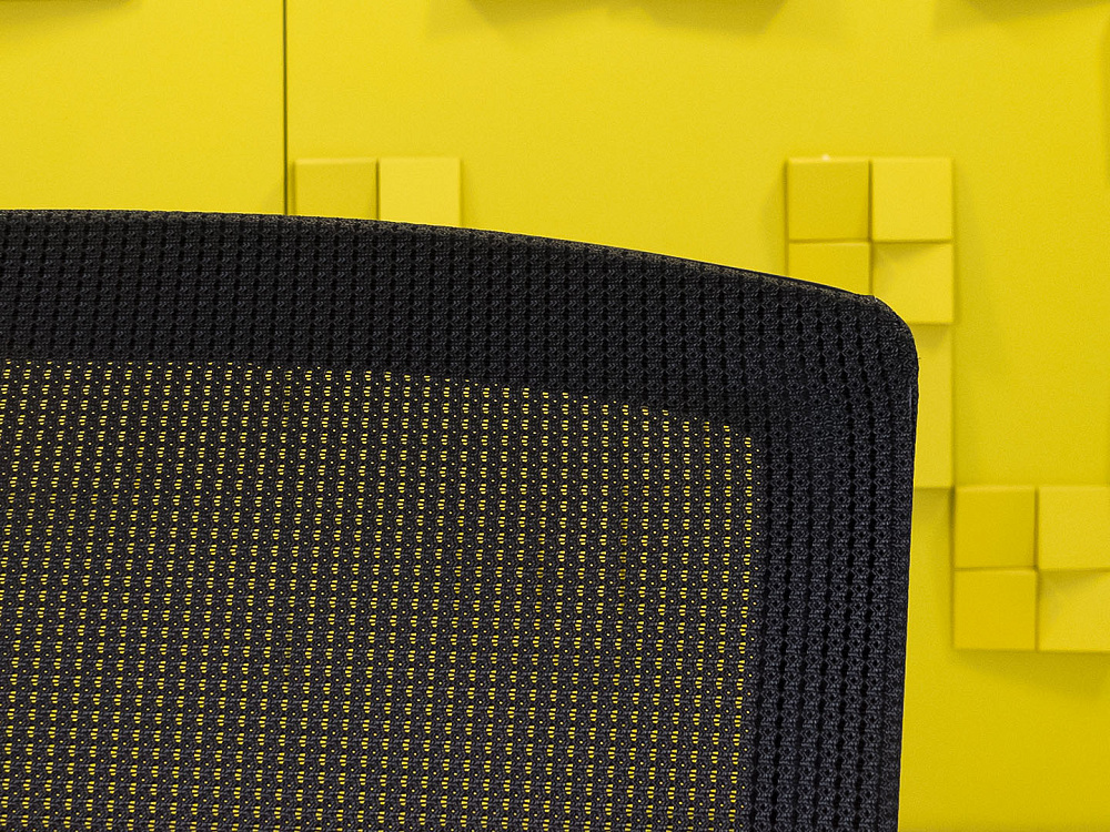 Офисное кресло для персонала на колесах Ткань Оранжевый; Чёрный Импорт_КПТО-271023