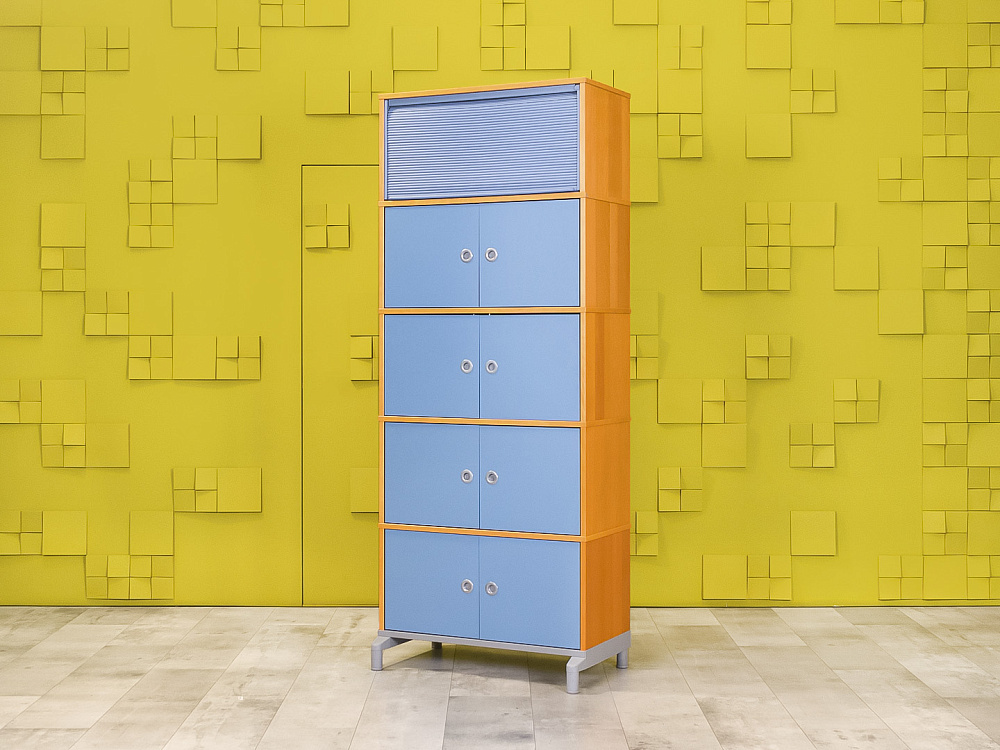 Шкаф для документов офисный IKEA ЛДСП Синий Швеция  ШДКН1-20025