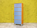Шкаф для документов офисный IKEA ЛДСП Синий Швеция  ШДКН1-20025